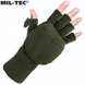 Зимние перчатки Mil-tec L олива для тактических задач с открытыми пальцами 2468 фото 3