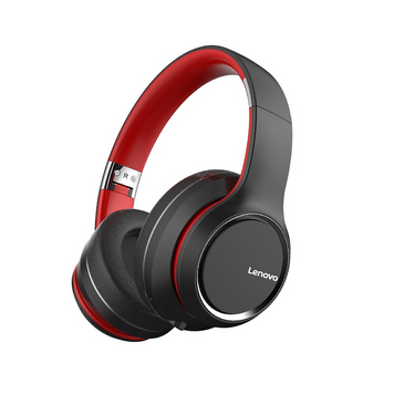 Наушники Lenovo HD200 красно-черные беспроводные с микрофоном Bluetooth для игр с шумоподавлением 2395 фото