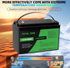 Аккумулятор LiFePO4 DATOU BOSS 12.8V 100Ah 1.28 кВт&middot;ч с BMS 100A 12V100Ah фото 4