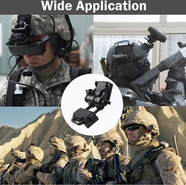 Крепление для ПНВ /NVG на шлем, Wilcox L4G24 черный Алюминий, адаптер на каску для PVS-15/18/21/31 2071748259 фото