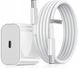 Зарядное устройство Koanni 20W с кабелем USB Type C 2м белый для iPhone MacBook iPad Samsung 2195 фото 1