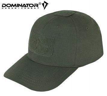 Бейсболка Dominator оливковая рип-стоп с вентиляцией универсальная кепка с липучками унисекс 2246 фото