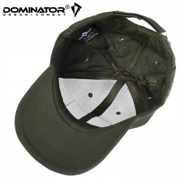 Бейсболка Dominator оливковая рип-стоп с вентиляцией универсальная кепка с липучками унисекс 2246 фото