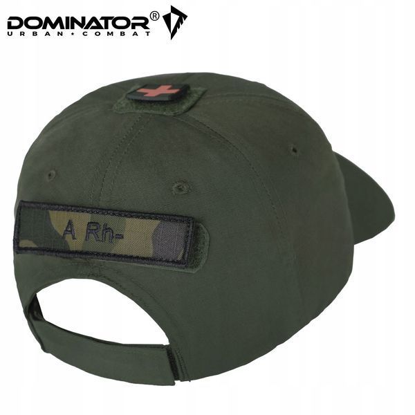 Бейсболка Dominator оливковая рип-стоп с вентиляцией универсальная кепка с липучками унисекс 2246 фото