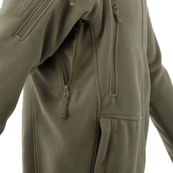 Тактическая флисовая кофта Helikon Patriot Mk2 Hybrid Fleece с капюшоном olive олива XS 2233445594 фото