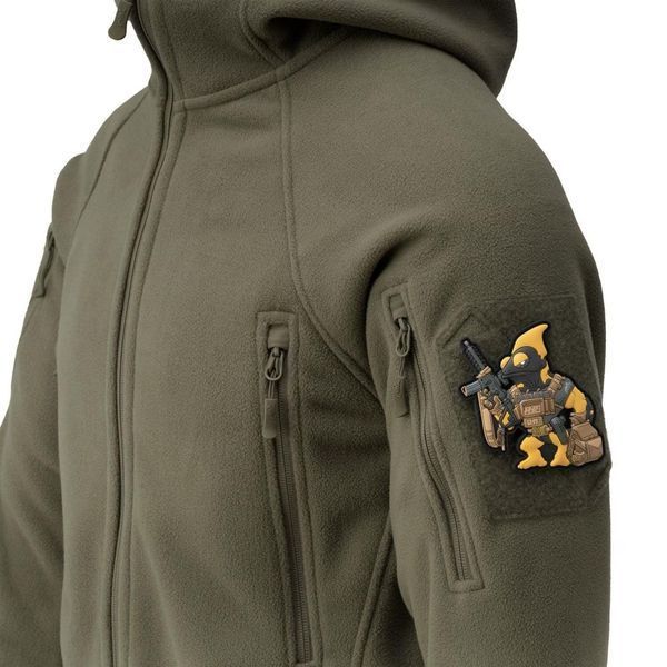Тактическая флисовая кофта Helikon Patriot Mk2 Hybrid Fleece с капюшоном olive олива XS 2233445594 фото