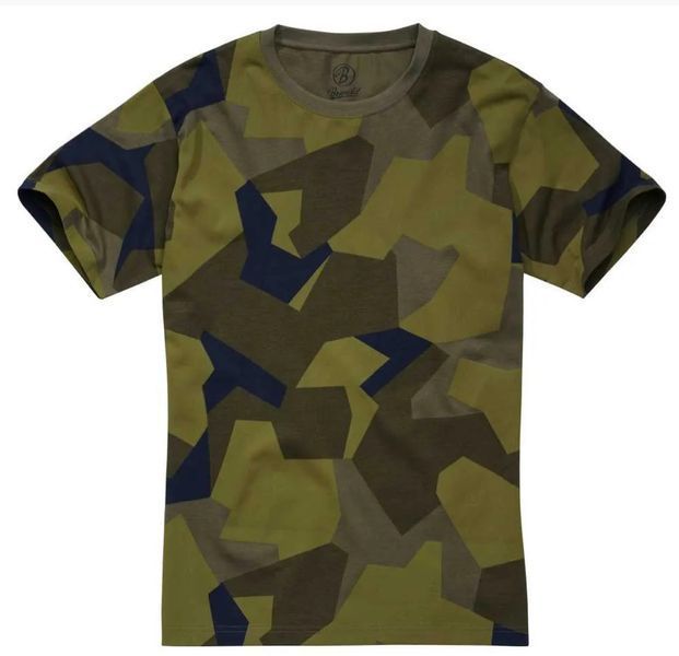 Армейская летняя футболка Swedish Camo, футболка Brandit, камуфляжная футболка XXL 2201164711 фото